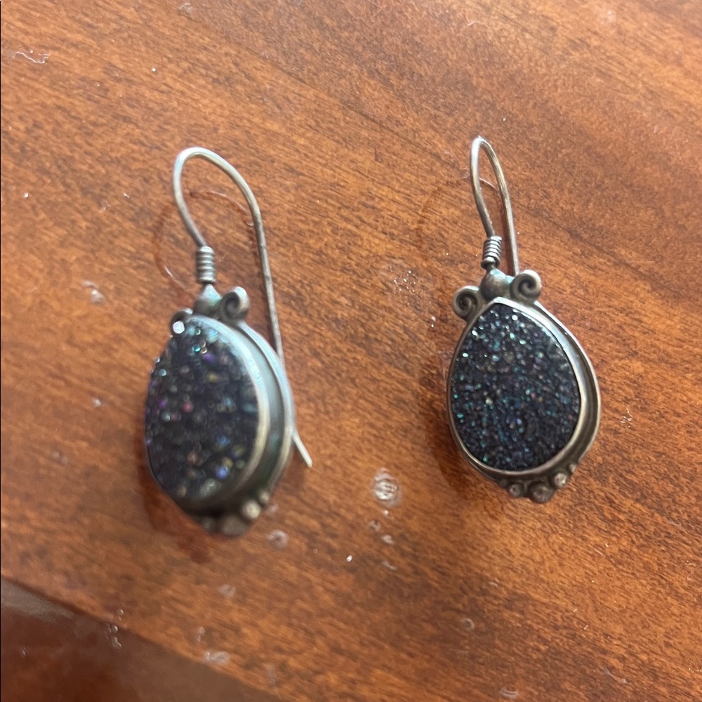 Elegant Black Teardrop Earrings
